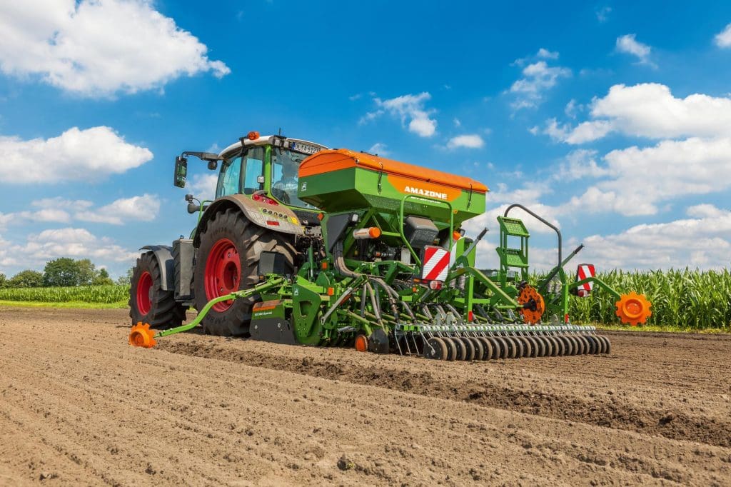 AMAZONE KG Rotary Cultivator working on soil
